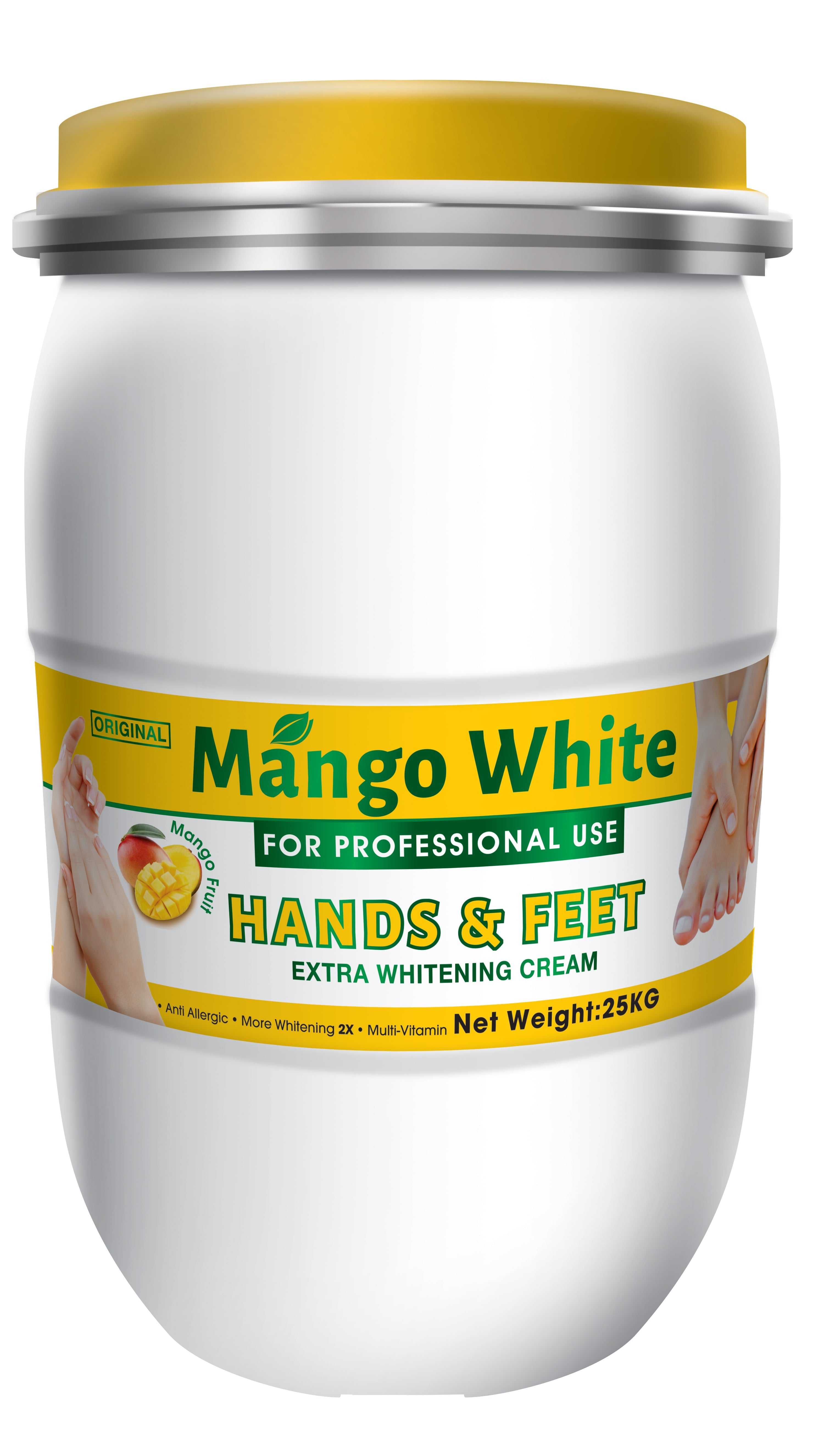 Mango White Hands & Feet Cream Drum 25KG