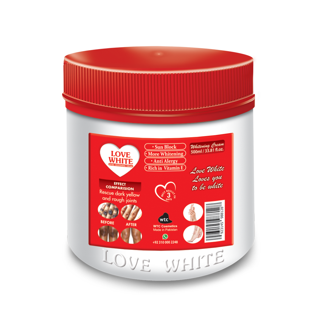 Love White Body Cream Jar 500G